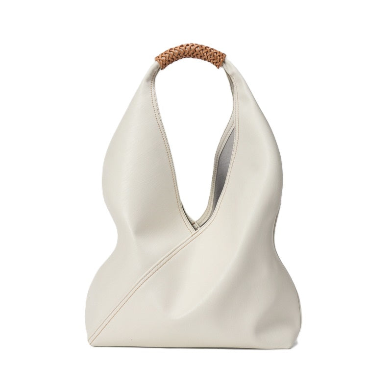 Hobo Bag in Anti-Wrinkle Vegan Leather Shoulder Purse