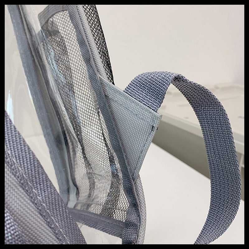 Clear Backpack with Mesh Inner Pocket Waterproof